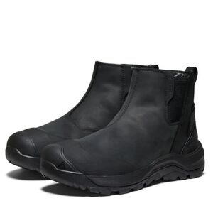 KEEN Men's Revel IV Chelsea waterproof insulated winter boots / Black / 10.5